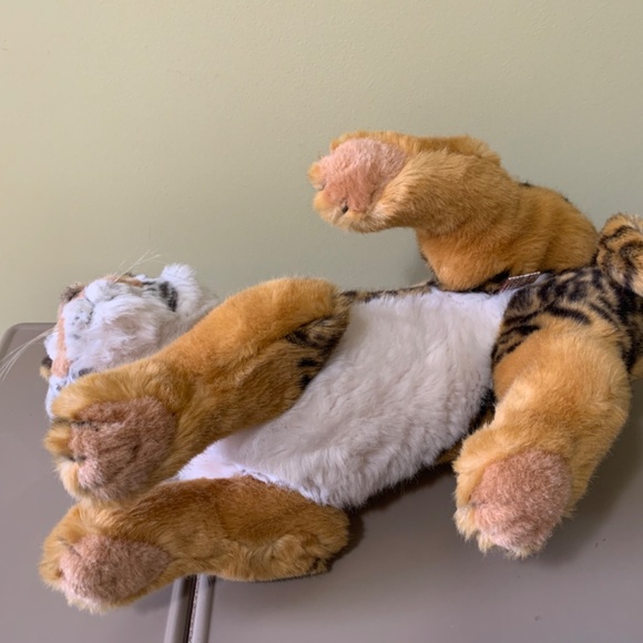 VTG 1988 Applause Avarti Sleeping Tiger Animal Plush Italy - Picture 7 of 13